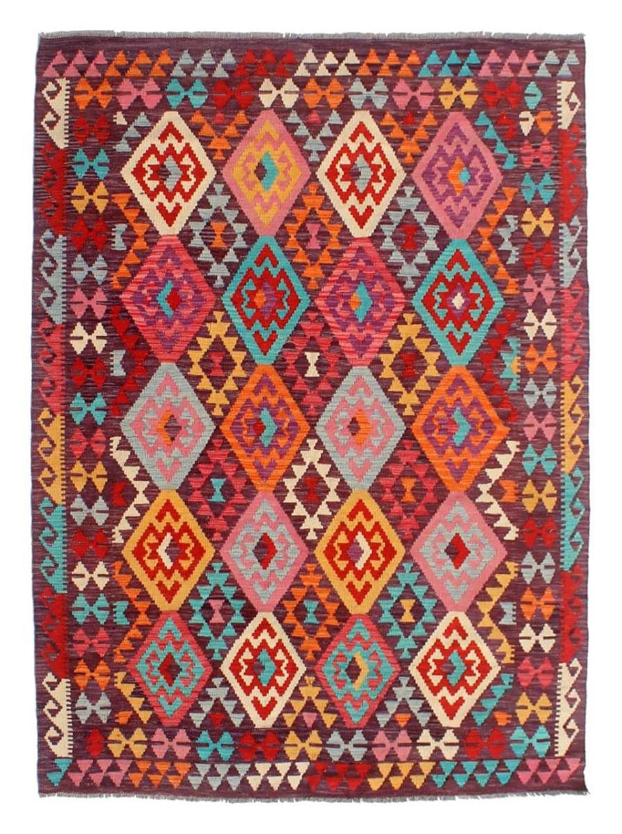 Afghan rug Kilim Afghan 7'11"x6'0" 7'11"x6'0", Persian Rug Woven by hand