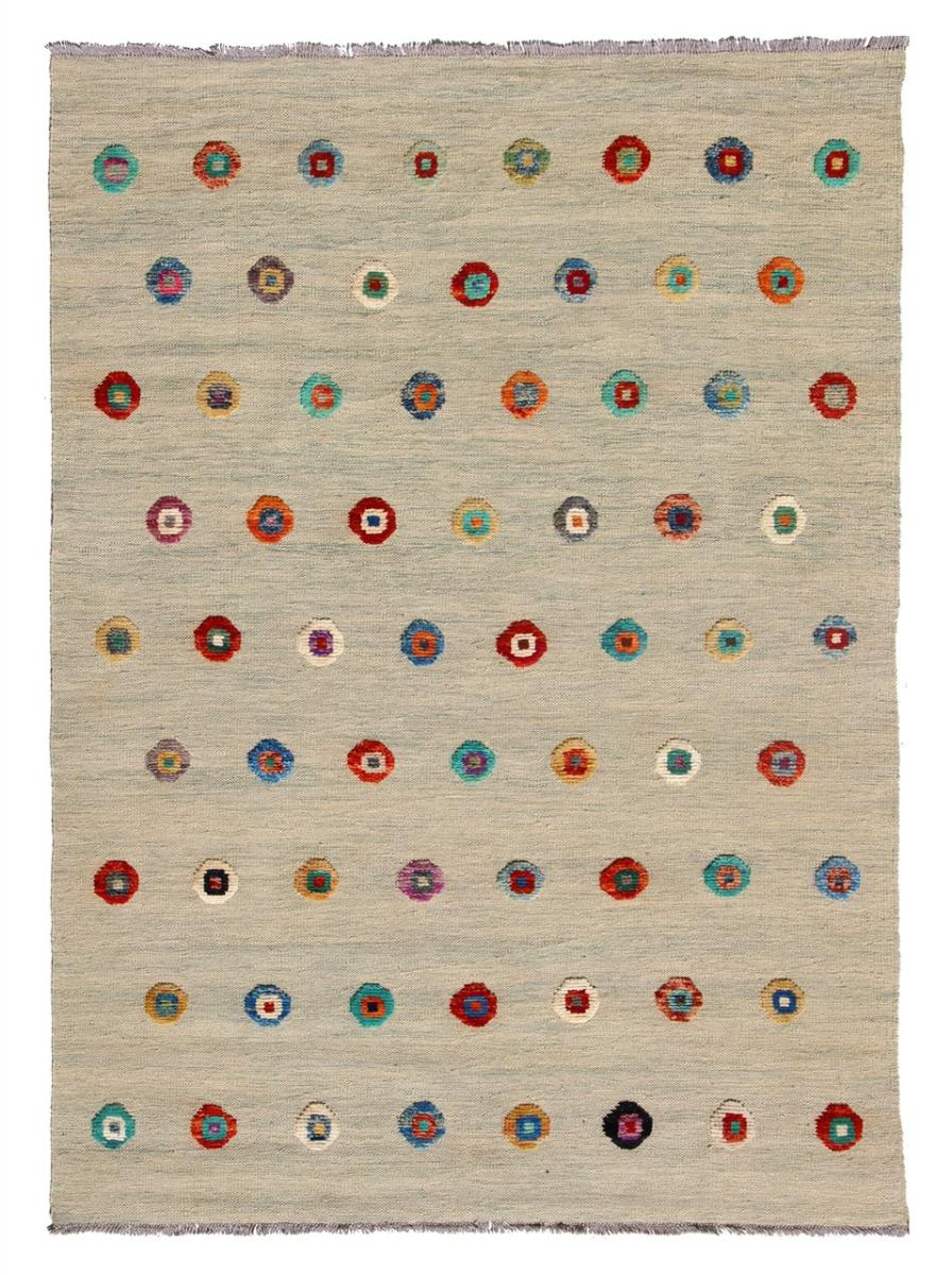 Alfombra afgana Kilim Afghan Nimbaft Edition 195x148 195x148, Alfombra persa Tejido a mano