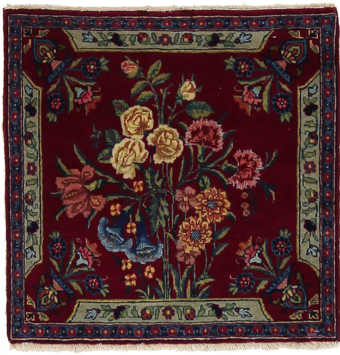 Tapete persa Tabriz 51x50 51x50, Tapete persa Atado à mão