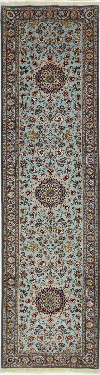 Tapete persa Isfahan Fio de Seda 314x84 314x84, Tapete persa Atado à mão