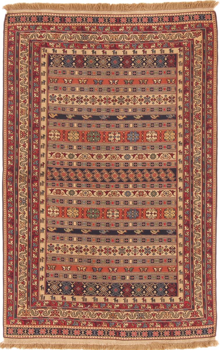 Tapete persa Kilim Soozani 146x96 146x96, Tapete persa Tecido à mão