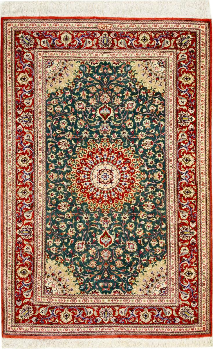 Persisk tæppe Ghom Silke 121x81 121x81, Persisk tæppe Knyttet i hånden