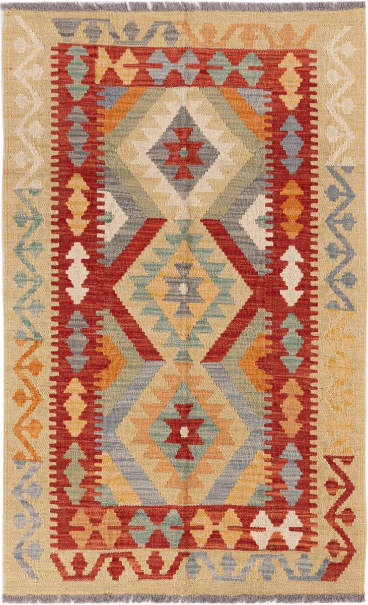 Tapete afegão Kilim Afegão 129x80 129x80, Tapete persa Tecido à mão