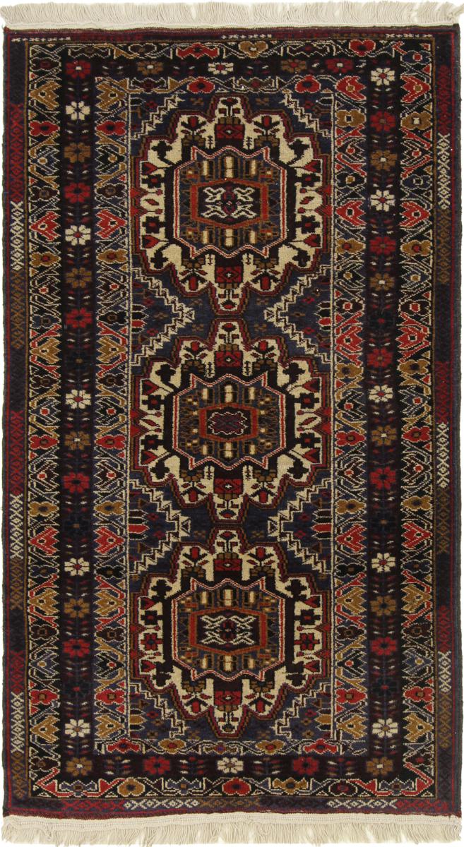 Persisk matta Baluch 126x79 126x79, Persisk matta Knuten för hand