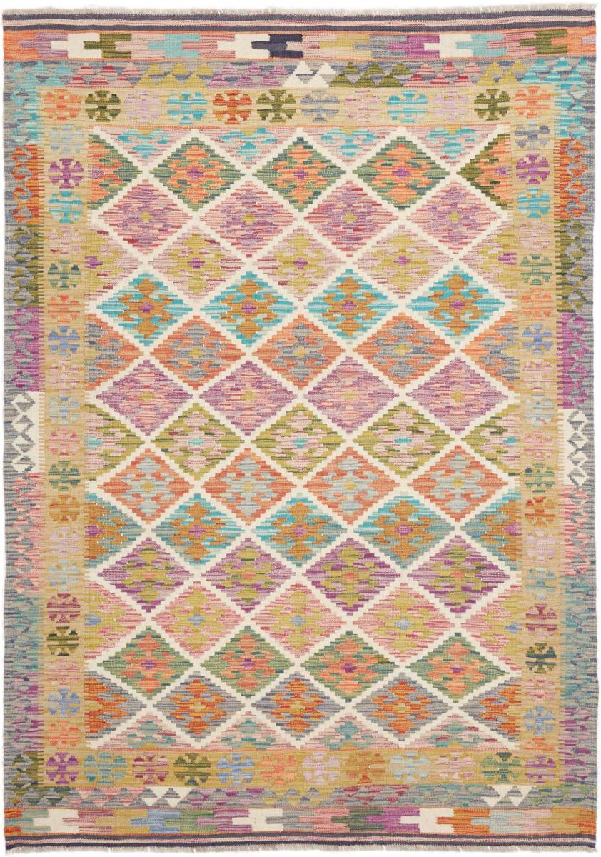 Afghansk matta Kelim Afghan 212x148 212x148, Persisk matta Handvävd