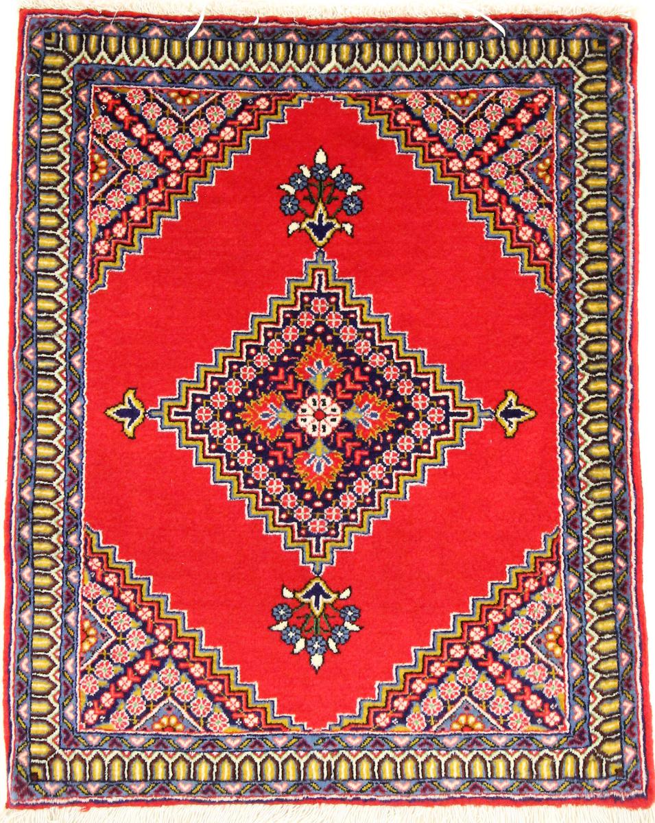 Persian Rug Qum 84x67 84x67, Persian Rug Knotted by hand