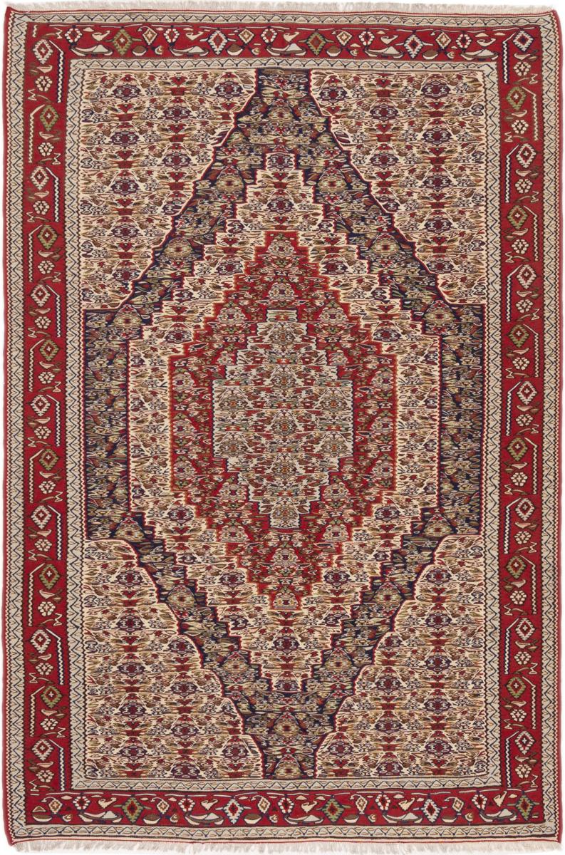 Persian Rug Kilim Senneh 239x158 239x158, Persian Rug Knotted by hand