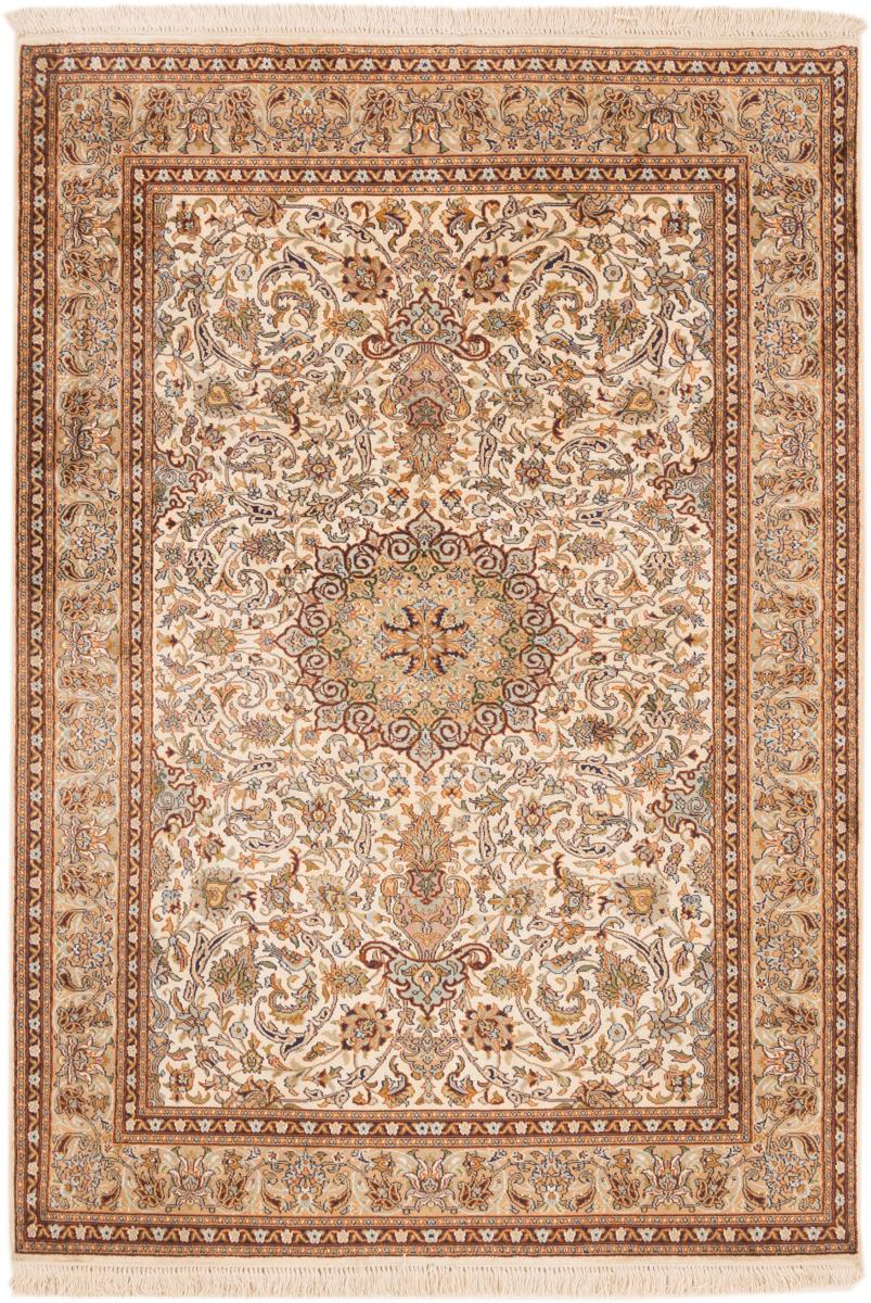 Indo rug Kashmir Silk 184x128 184x128, Persian Rug Knotted by hand