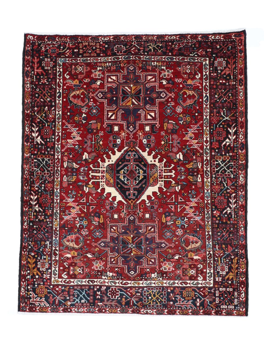 Persialainen matto Gharadjeh 191x149 191x149, Persialainen matto Käsinsolmittu