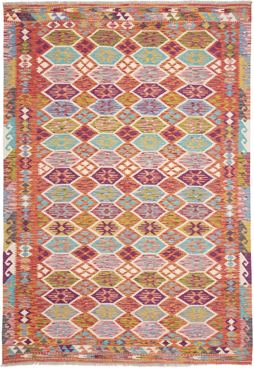 Alfombra afgana Kilim Afghan 256x175 256x175, Alfombra persa Tejido a mano