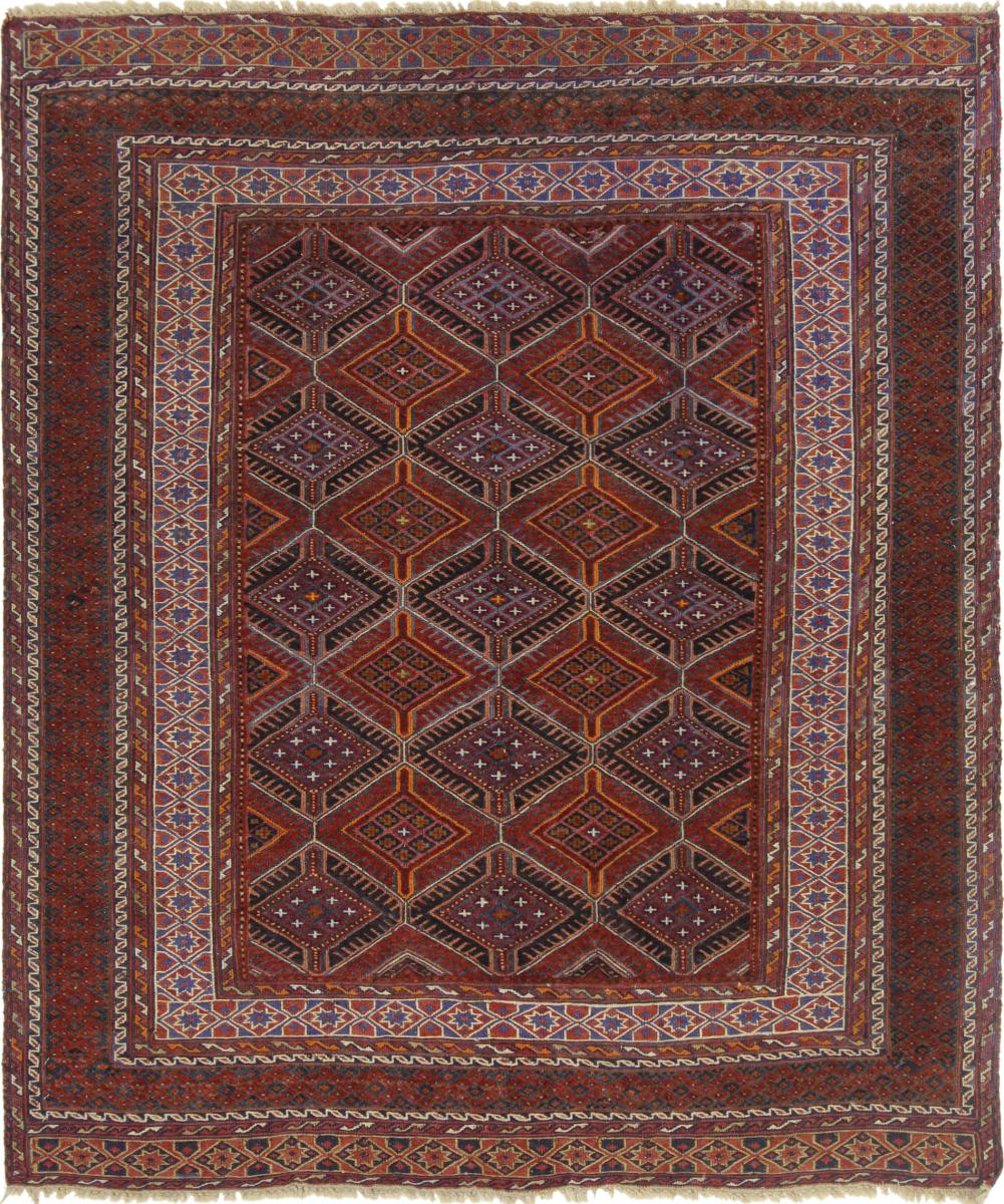 Afghánský koberec Afghan 154x124 154x124, Perský koberec Ručně vázaný