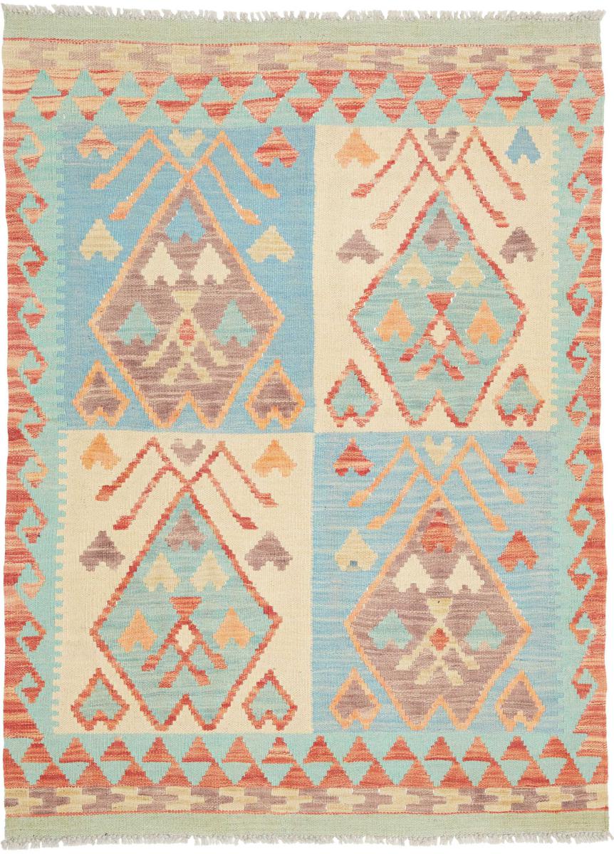 アフガン絨毯 Kelim Afghan 126x92 126x92, ペルシャ絨毯 手織り