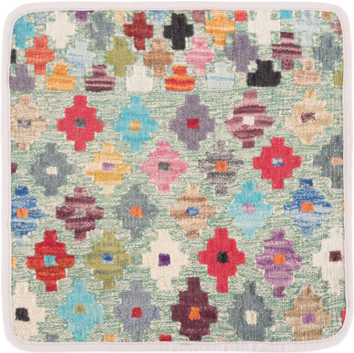 Afghanischer Teppich Kelim Afghan Kissenbezug 40x40 40x40, Perserteppich Handgeknüpft