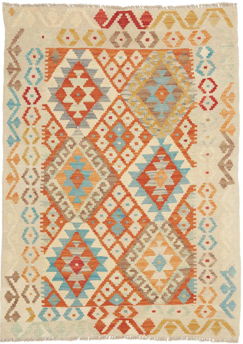 Afghanischer Teppich Kelim Afghan 129x92 129x92, Perserteppich Handgewebt
