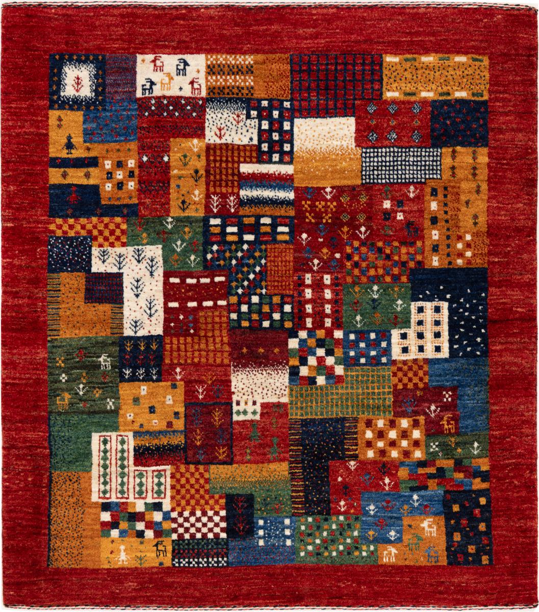 Persialainen matto Persia Gabbeh Loribaft Nowbaft 119x107 119x107, Persialainen matto Solmittu käsin