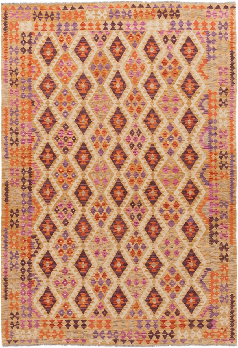 Tapete afegão Kilim Afegão 290x199 290x199, Tapete persa Tecido à mão