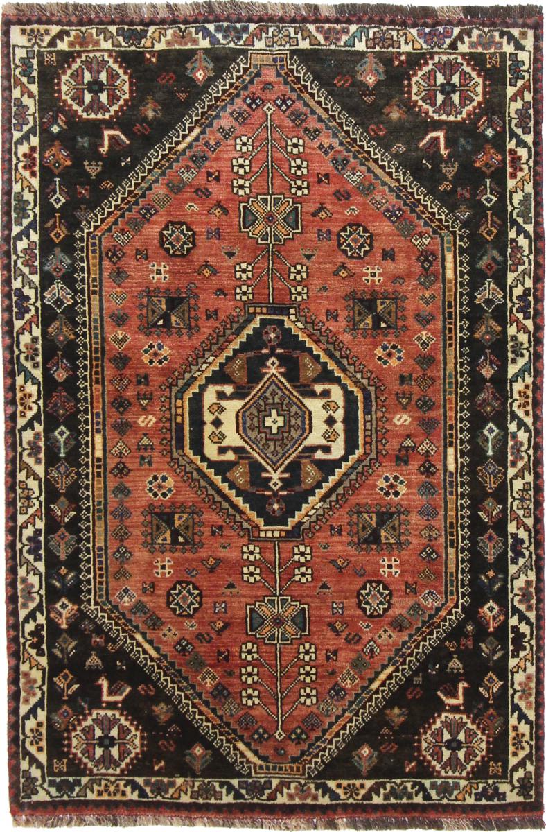 Tapete persa Ghashghai 151x103 151x103, Tapete persa Atado à mão