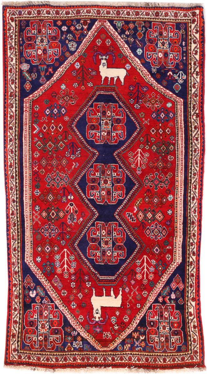 Tapete persa Ghashghai 241x129 241x129, Tapete persa Atado à mão