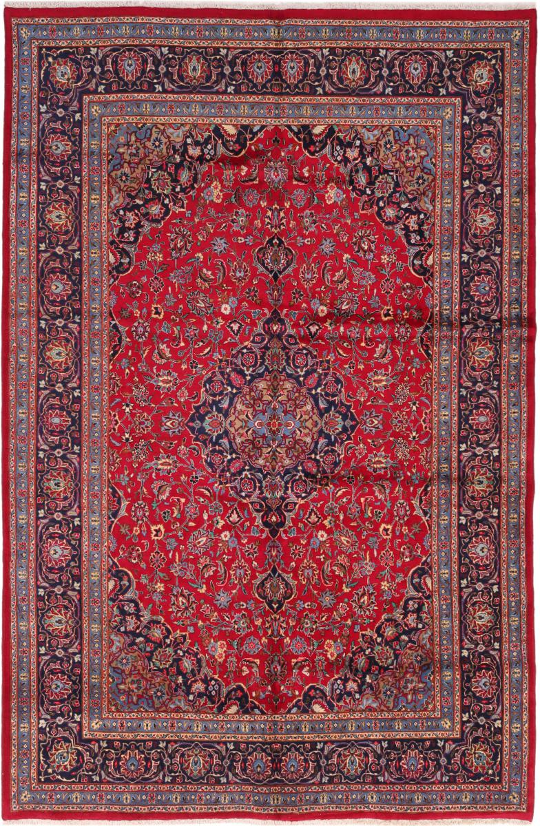 Persisk tæppe Mashhad 366x242 366x242, Persisk tæppe Knyttet i hånden