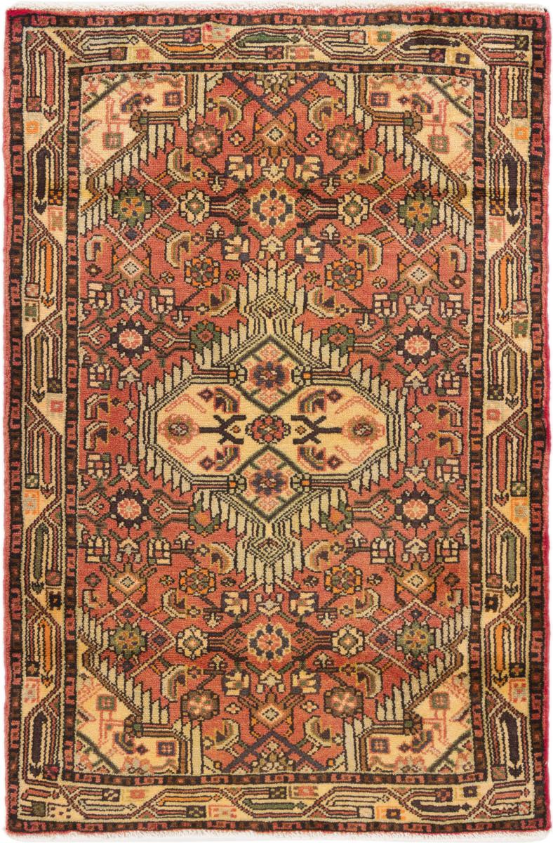 Perserteppich Hamadan 4'1"x2'9" 4'1"x2'9", Perserteppich Handgeknüpft