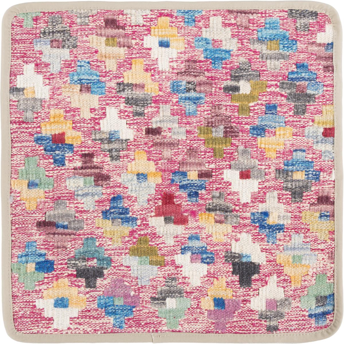 Afghanska mattan Kilim Afghan Kuddfodral 40x40 40x40, Persisk matta Knuten för hand