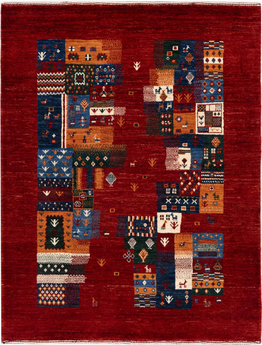 Perzisch tapijt Perzisch Gabbeh Loribaft Nowbaft 129x101 129x101, Perzisch tapijt Handgeknoopte