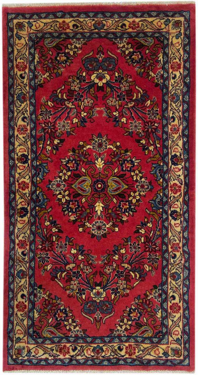 Persisk tæppe Sarough 125x68 125x68, Persisk tæppe Knyttet i hånden