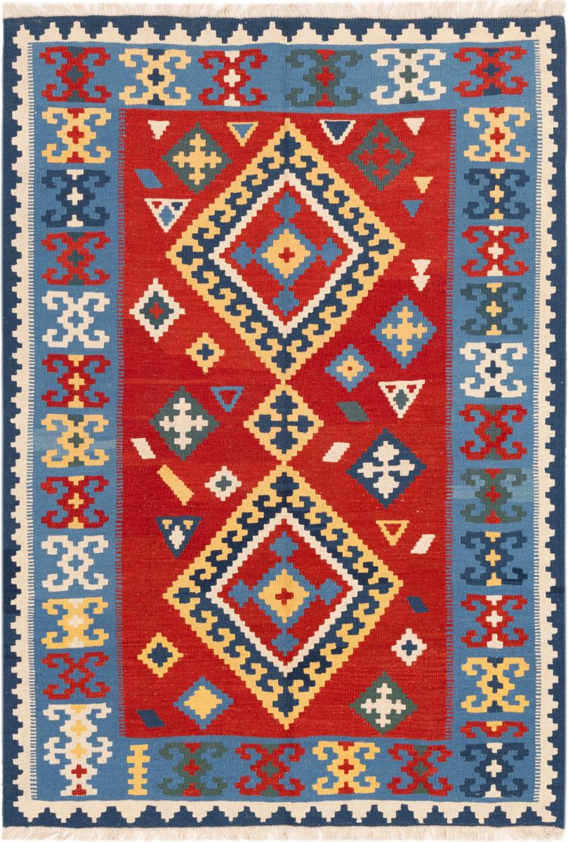 Tapis persan Kilim Fars Ghashghai 216x151 216x151, Tapis persan Tissé à la main