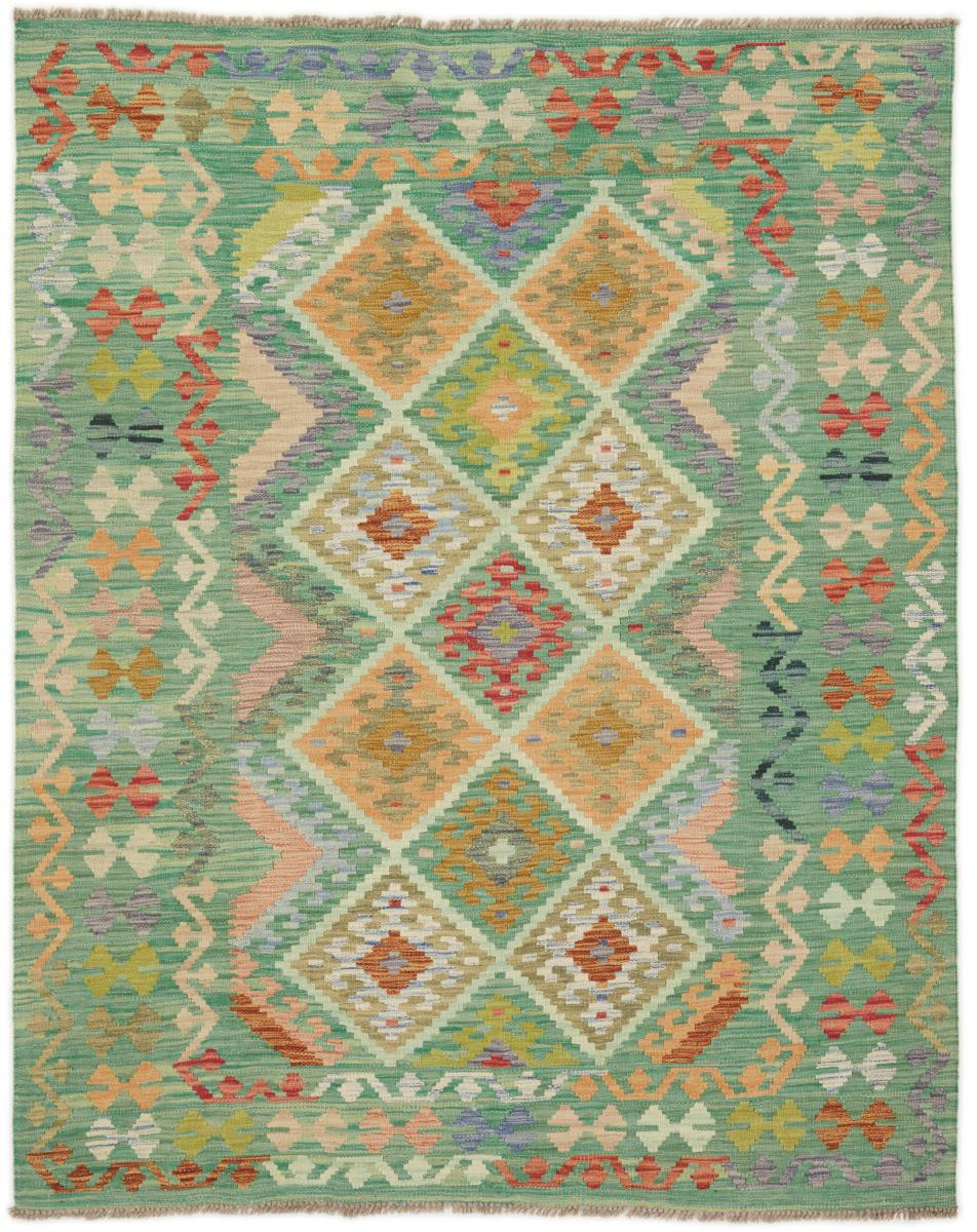 Afghan rug Kilim Afghan 6'7"x5'2" 6'7"x5'2", Persian Rug Woven by hand