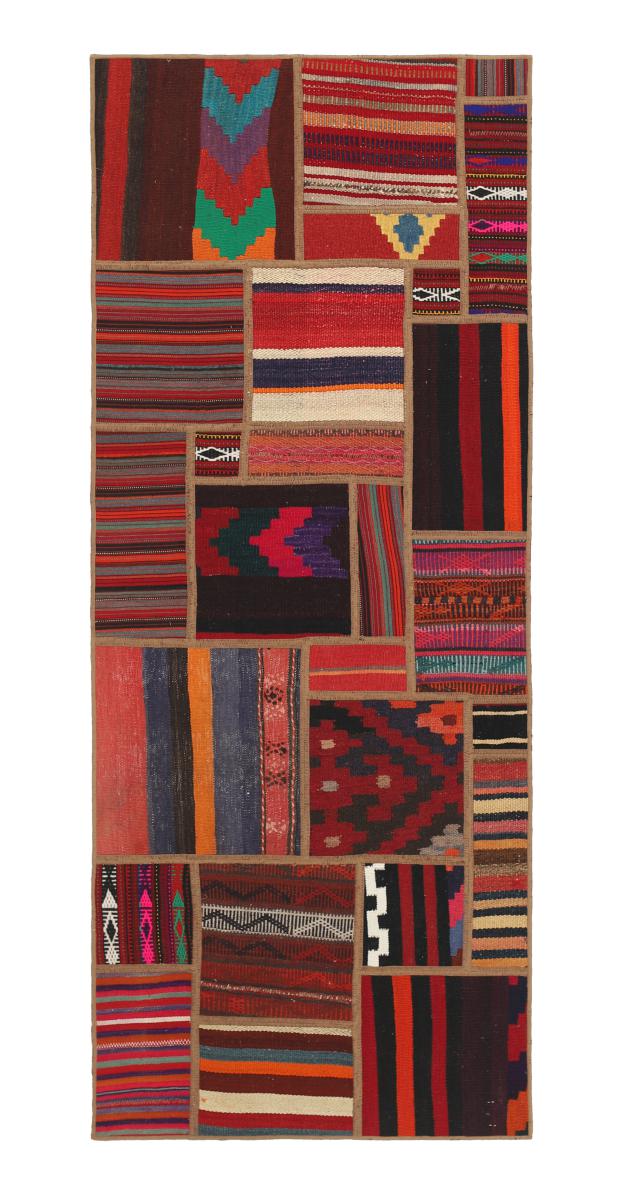 Tapis persan Kilim Patchwork 201x81 201x81, Tapis persan Tissé à la main