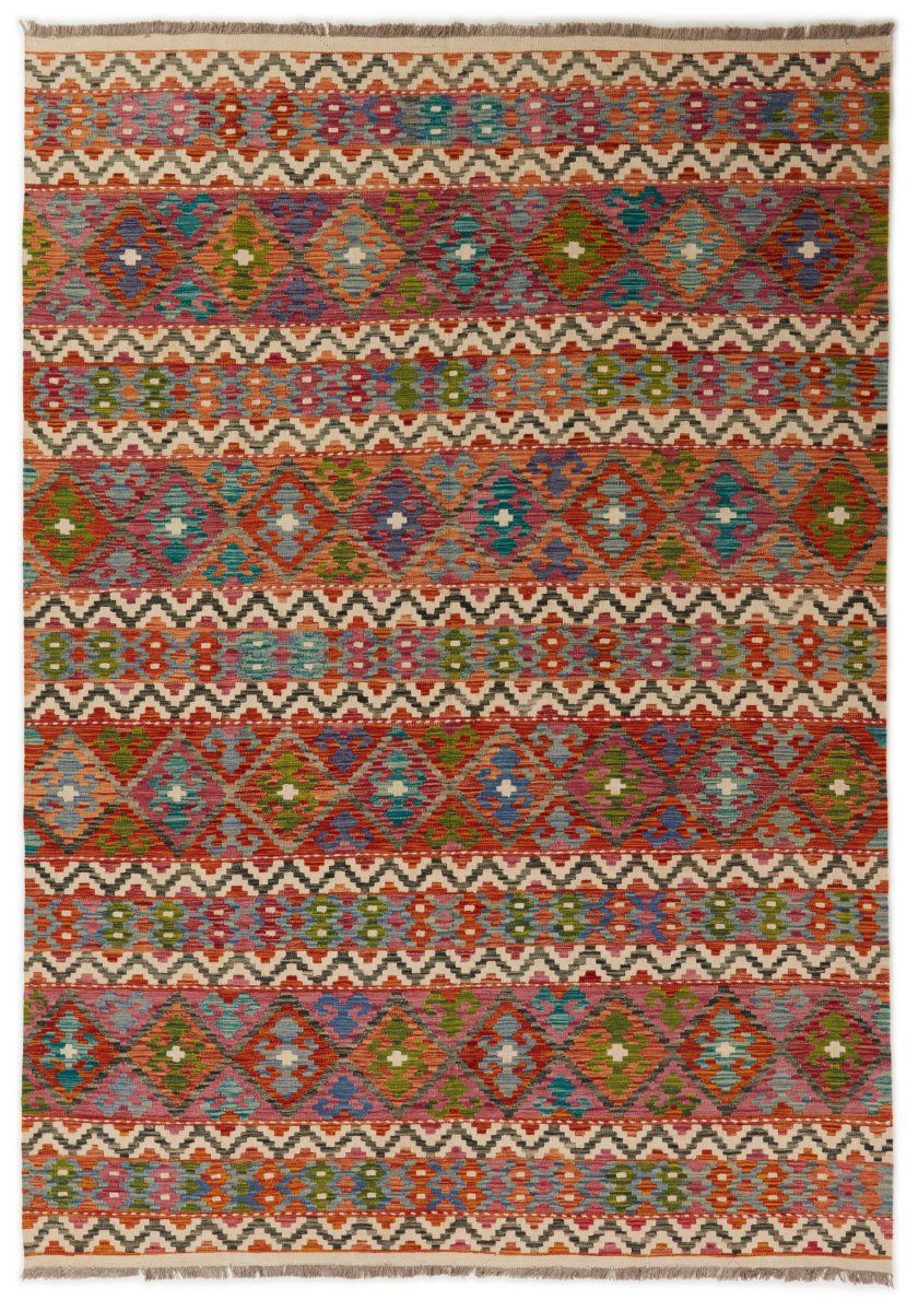 Afghansk tæppe Kelim Afghan 293x205 293x205, Persisk tæppe Håndvævet