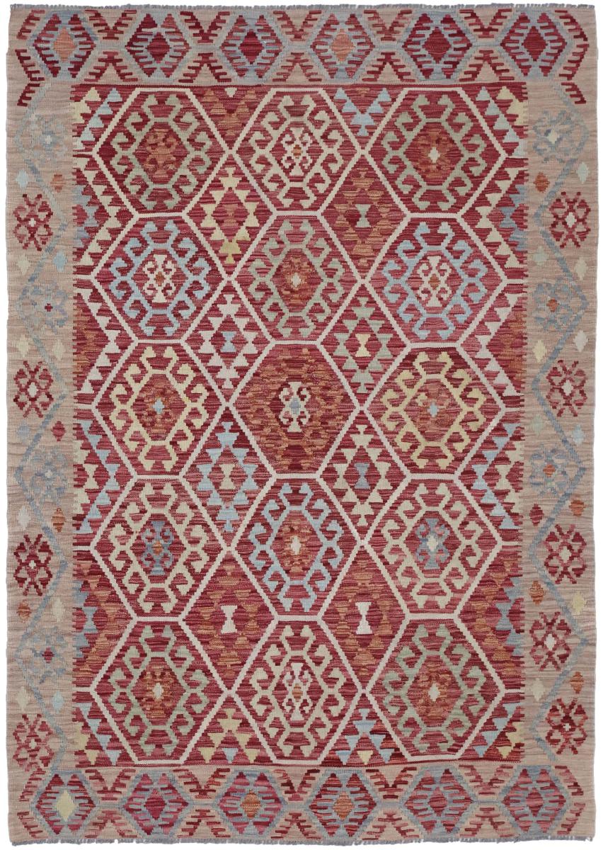 Afghansk tæppe Kelim Afghan 242x172 242x172, Persisk tæppe Håndvævet