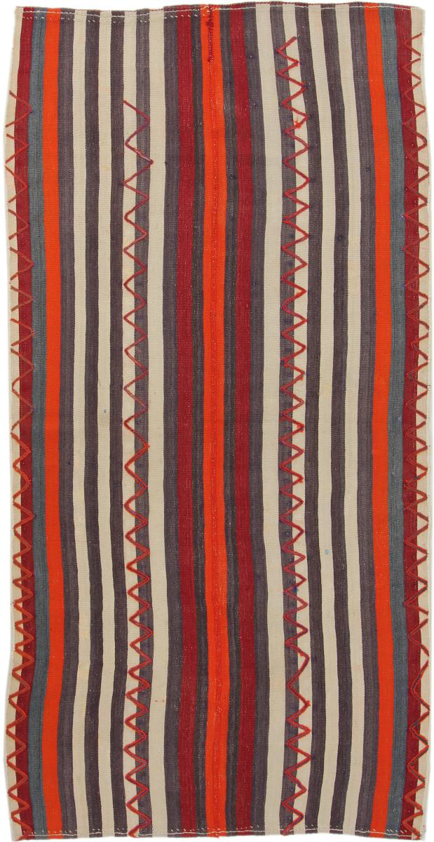 Tapete persa Kilim Fars Antigo 244x126 244x126, Tapete persa Tecido à mão