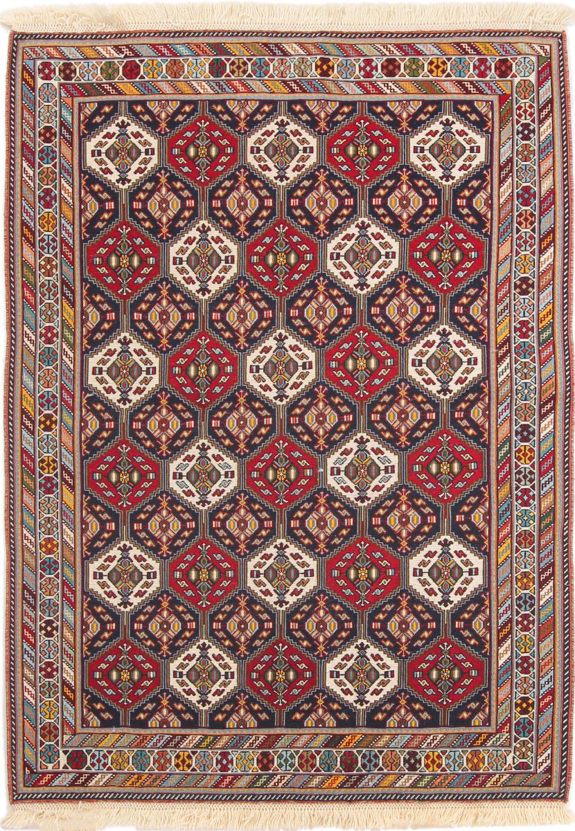 Tapete persa Kilim Soozani 144x103 144x103, Tapete persa Tecido à mão