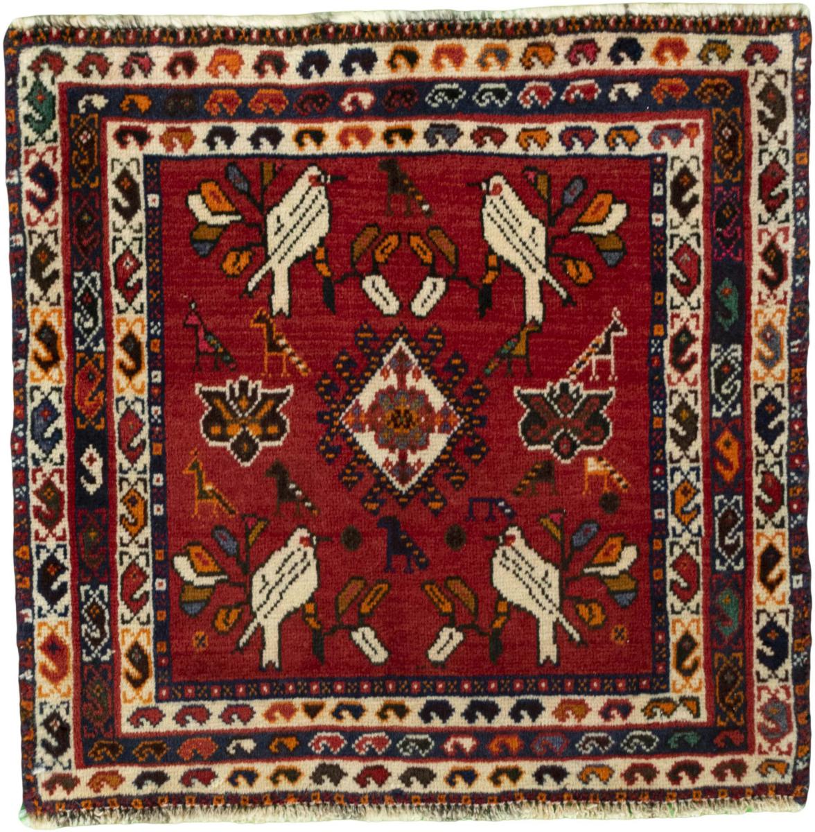 Persian Rug Shiraz 59x60 59x60, Persian Rug Knotted by hand