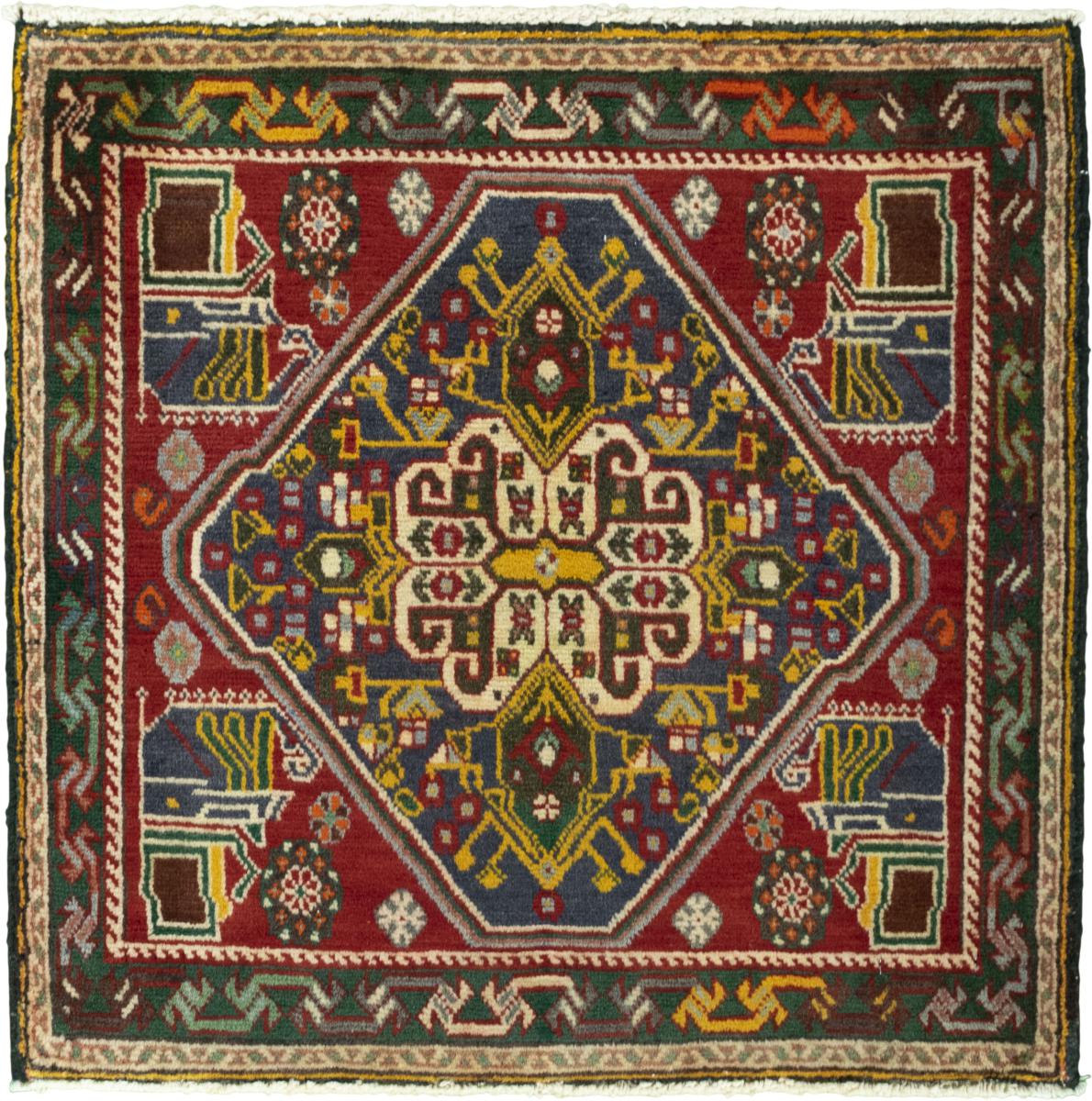 Tappeto persiano Shiraz 62x62 62x62, Tappeto persiano Annodato a mano
