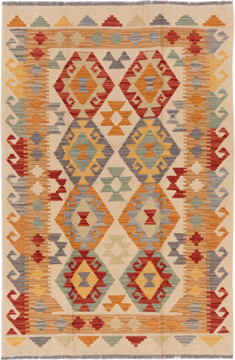 Afghan rug Kilim Afghan 4'11"x3'4" 4'11"x3'4", Persian rug Handwoven