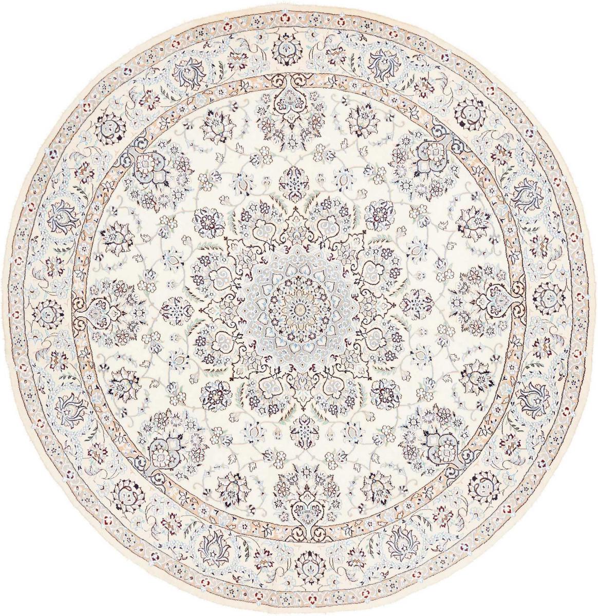 Persian rug Nain 9La 6'8"x6'8" 6'8"x6'8", Persian rug Hand-knotted