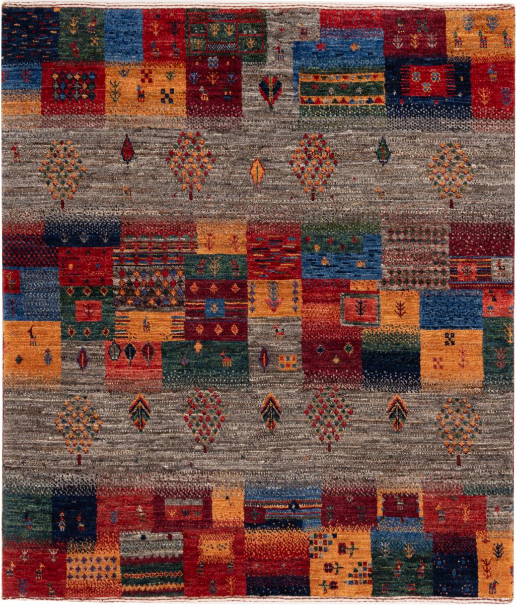 Perzisch tapijt Perzisch Gabbeh Loribaft Nowbaft 114x101 114x101, Perzisch tapijt Handgeknoopte