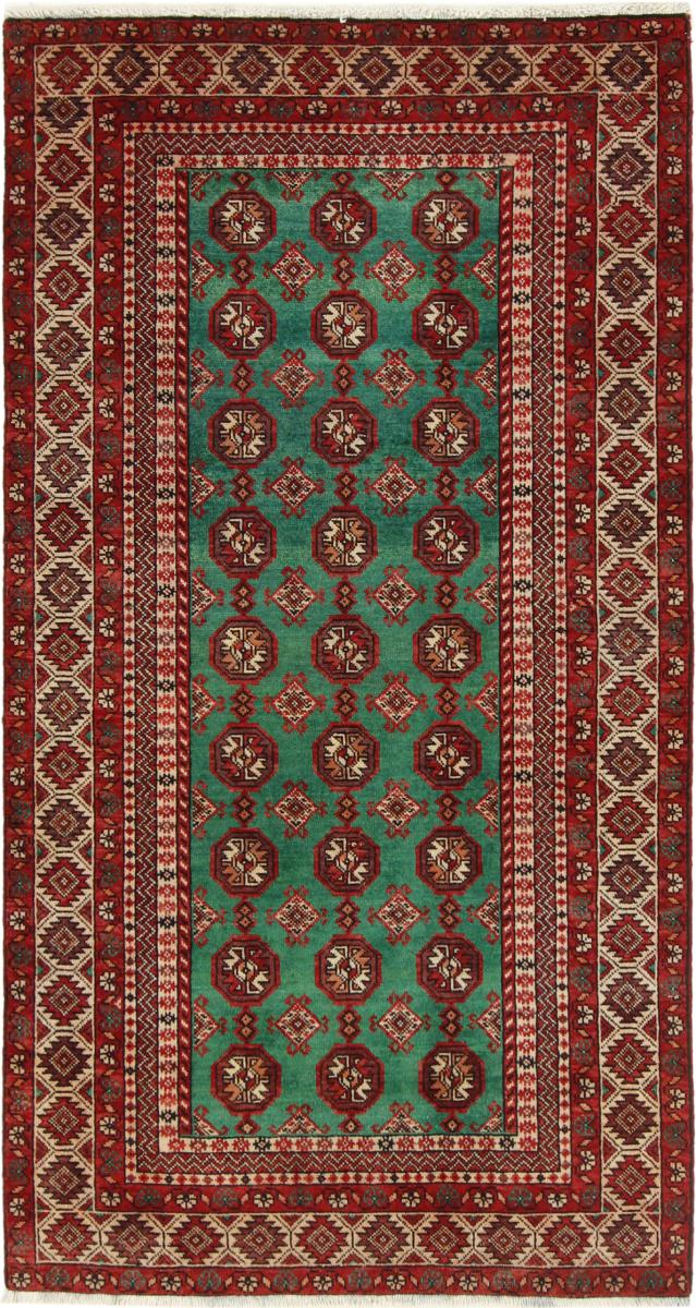 Persisk matta Turkaman 147x80 147x80, Persisk matta Knuten för hand