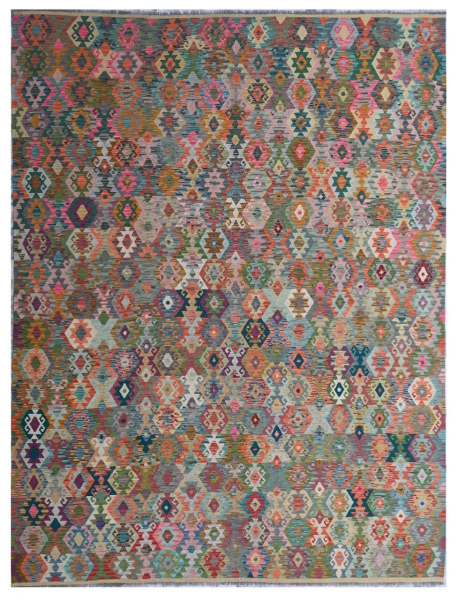 Dywan afgański Kilim Afghan 396x312 396x312, Dywan perski Ręcznie tkane