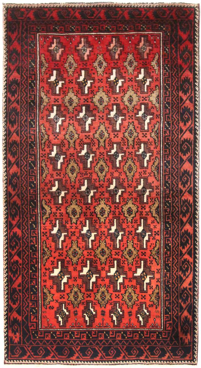 Tapete persa Balúchi 199x109 199x109, Tapete persa Atado à mão