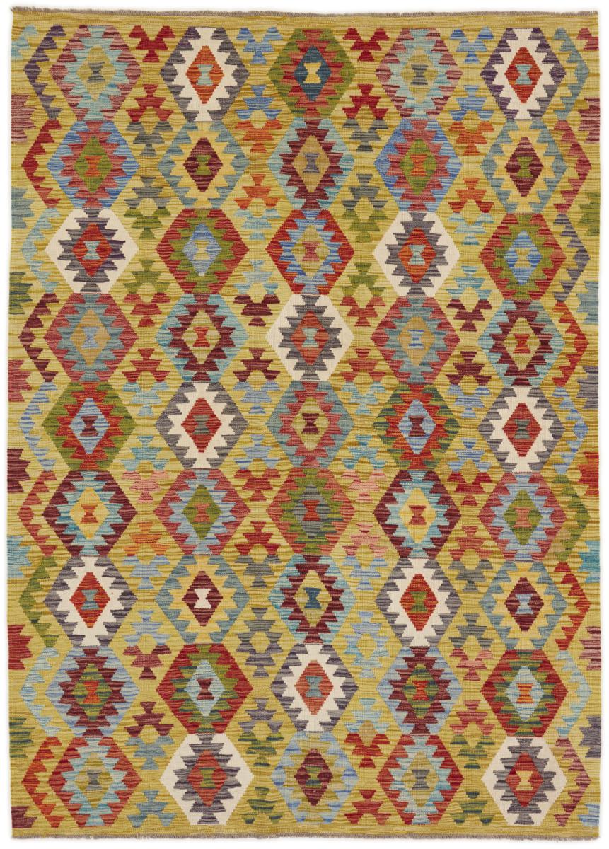 Afghan rug Kilim Afghan 8'3"x5'10" 8'3"x5'10", Persian Rug Woven by hand