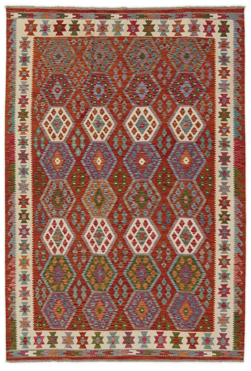 Alfombra afgana Kilim Afghan 296x204 296x204, Alfombra persa Tejido a mano