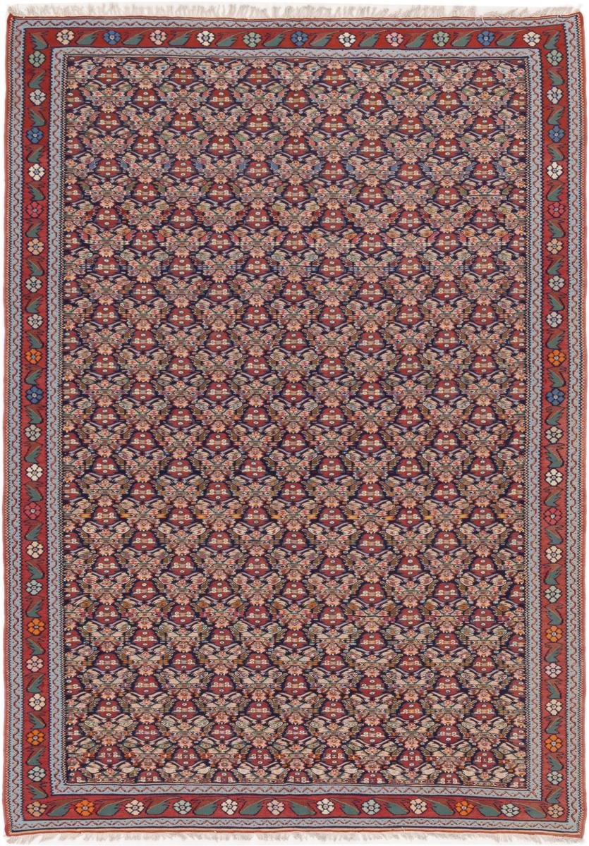 Persian Rug Kilim Senneh 223x159 223x159, Persian Rug Knotted by hand