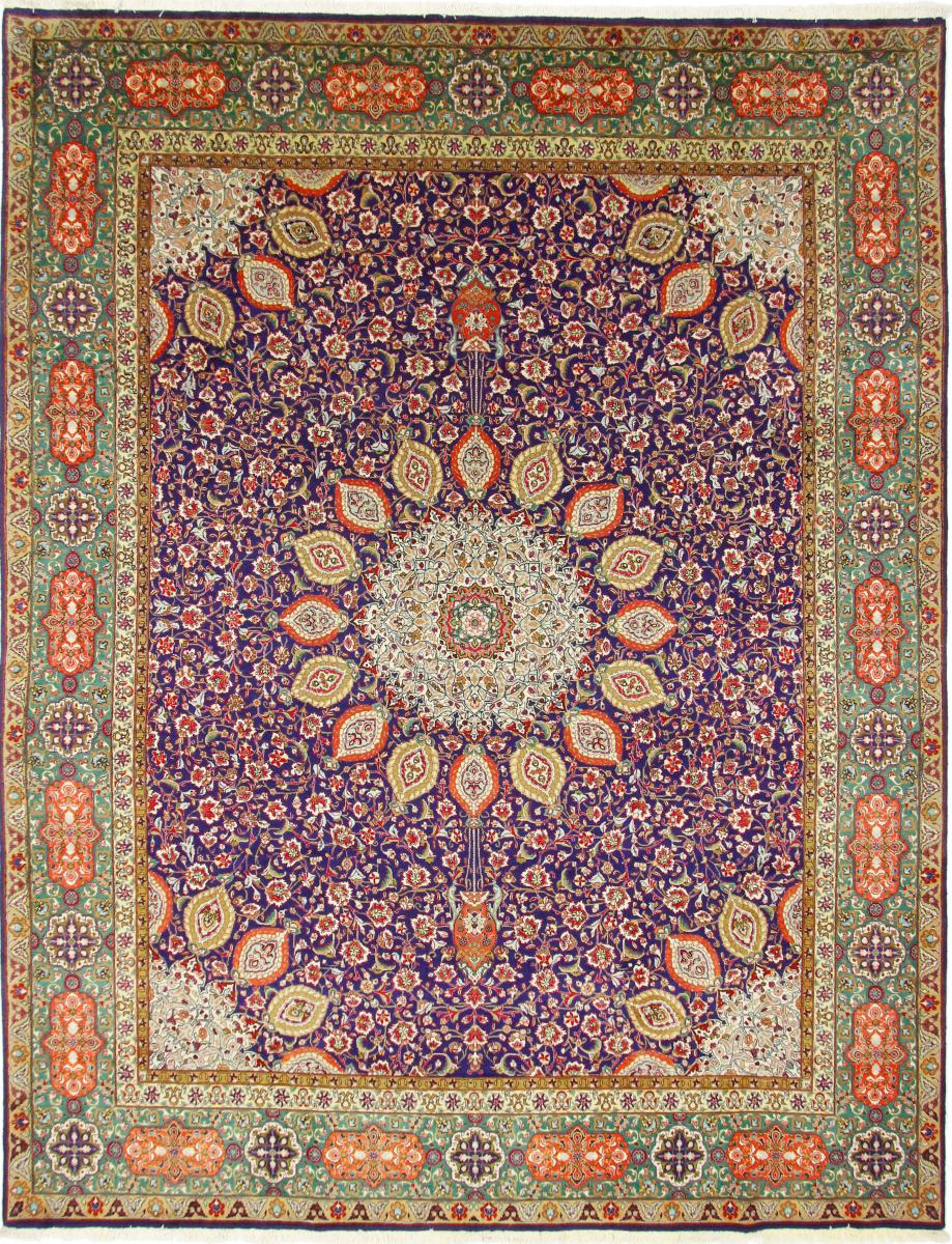 Tapete persa Tabriz 40Raj 390x304 390x304, Tapete persa Atado à mão