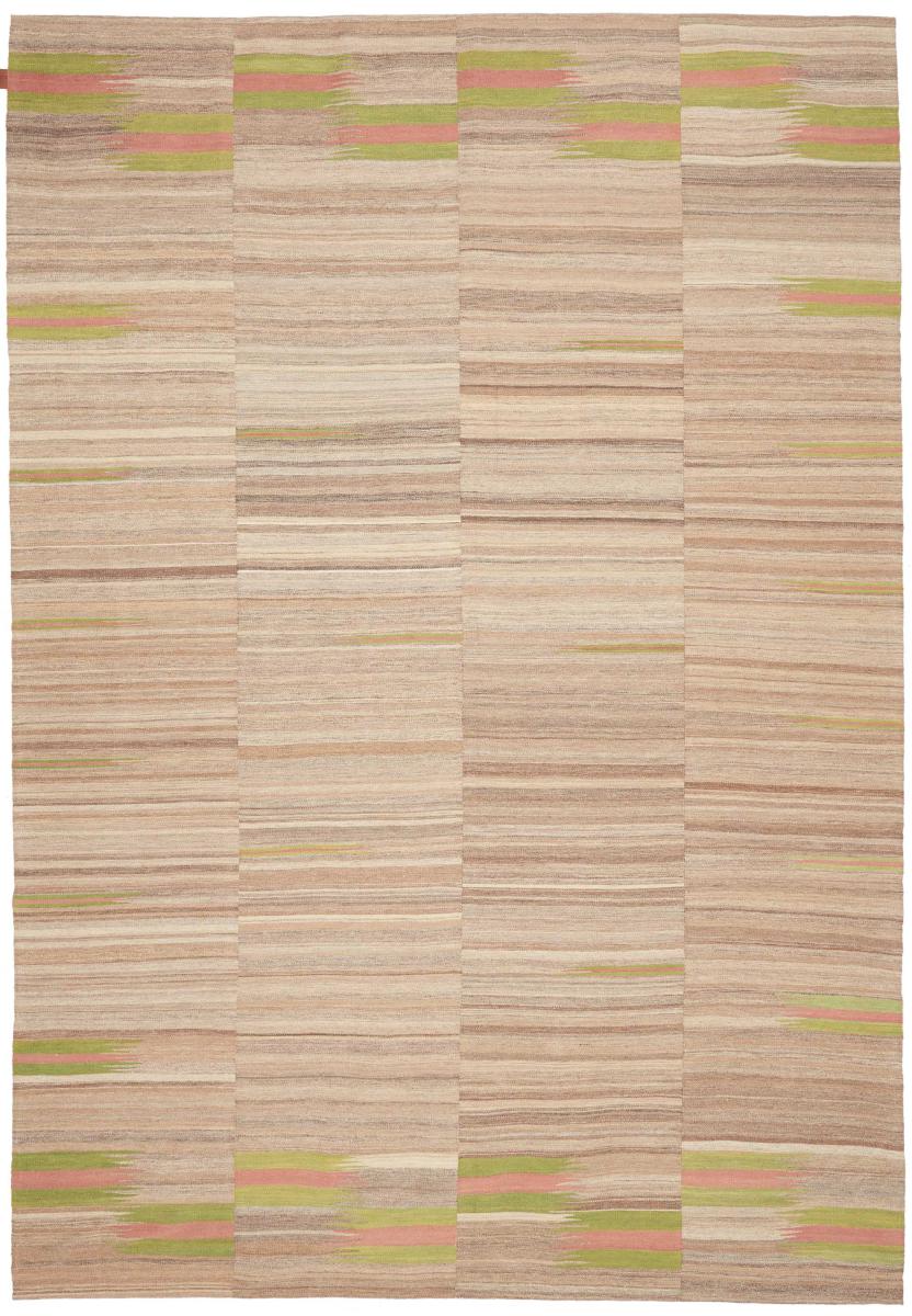 Persian Rug Kilim Fars 10'4"x7'1" 10'4"x7'1", Persian Rug Woven by hand