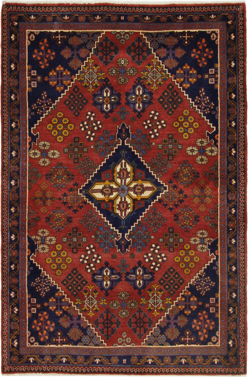Persian Rug Abadeh 5'5"x3'8" 5'5"x3'8", Persian Rug Knotted by hand