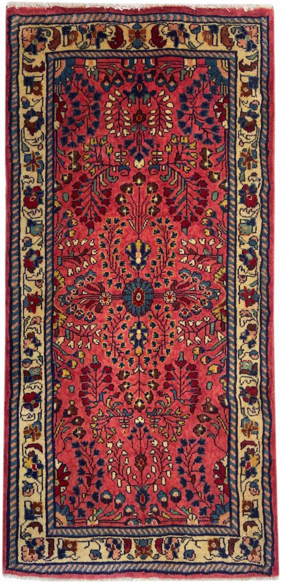 Persisk tæppe Sarough 134x66 134x66, Persisk tæppe Knyttet i hånden