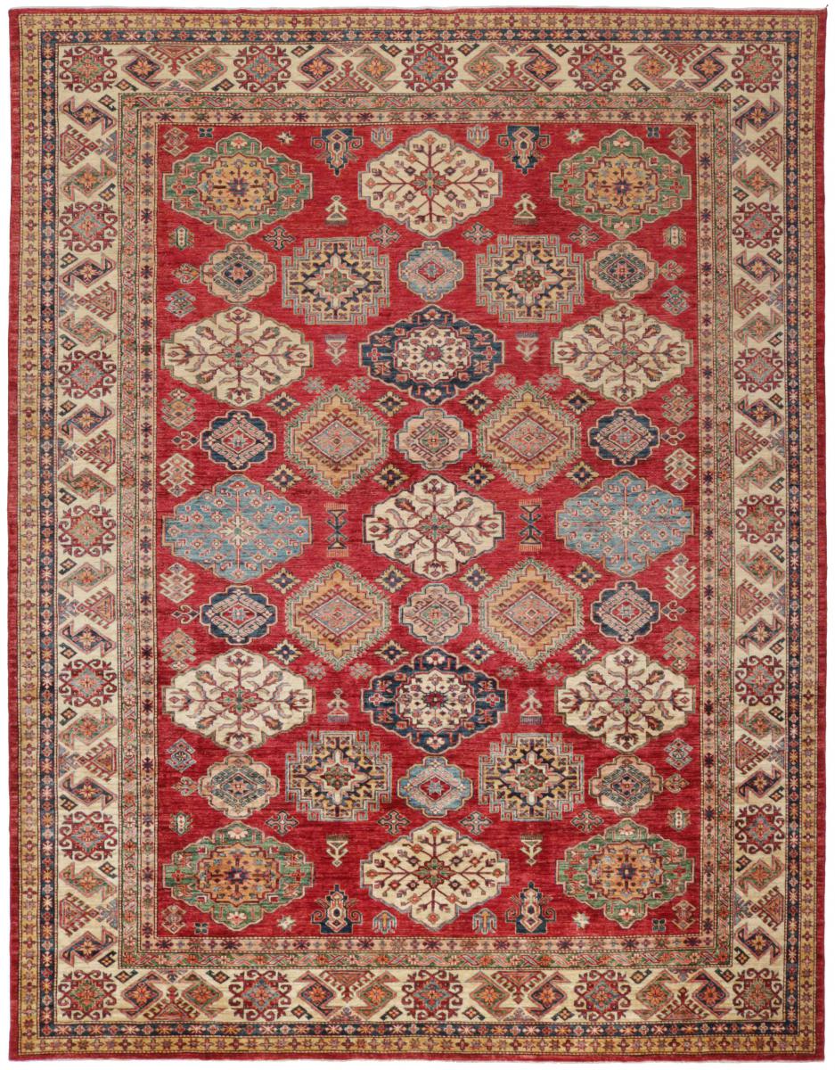 Afghan rug Super Kazak 352x279 352x279, Persian Rug Knotted by hand